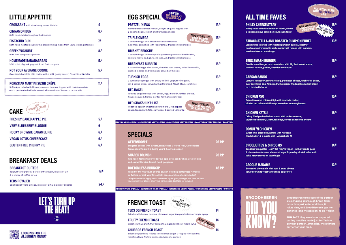 Menu Teds Rotterdam Lijnbaan - All Day Brunch-1